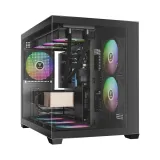 CASE GAMDIAS AURA GC10M V2 ARGB BLACK – MICRO TOWER | 3 FAN ARGB | GPU 400MM